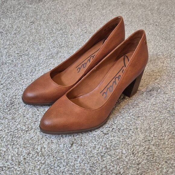 Zodiac Women's Gloria Block Heel Pumps Brown Size 6 - Picture 1 of 6